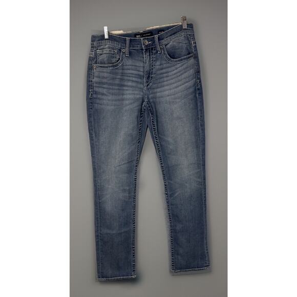 BKE Jake Straight Jeans Men’s 32x34 Medium Wash Denim Casual Distresed - Picture 1 of 5